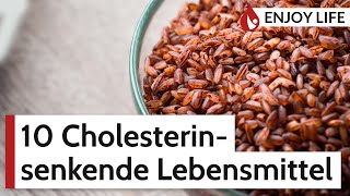 10 Nahrungsmittel die den Cholesterinspiegel senken [upl. by Einnaej]