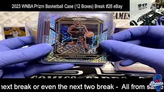 2023 WNBA Prizm Basketball Case 12 Boxes Break 28 eBay [upl. by Aleece]