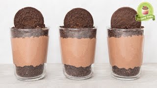 Oreo Mud Cups 🍫 Oreo Cookies Chocolate Pudding 🍨 Chocolate Pudding Oreo Dirt Cups [upl. by Olwena130]