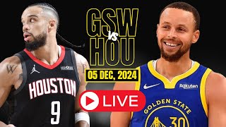 🔴LIVE  Golden State Warriors Vs Houston Rockets Full Game  NBA Live  DEC 05 2024  2K [upl. by Airamalegna]