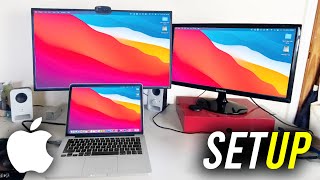 How To Setup Dual Monitors On Mac  Full Guide [upl. by Attenahs]