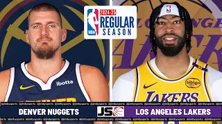 Denver Nuggets Vs Los Angeles Lakers  NBA Live PlayByPlay Scoreboard 2024 [upl. by Udela]