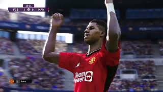 Man Utd VS Barcelona  Efootball PES 2020 PS4 Gameplay [upl. by Noed601]