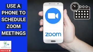 Use a phone to schedule zoom meetings [upl. by Luckett]