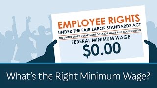 Whats the Right Minimum Wage  5 Minute Video [upl. by Lyns]