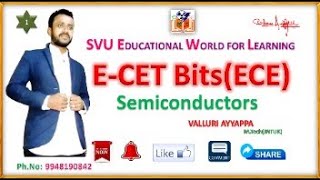 ECET bits on Electronic devices and circuis ECET Model bits for ECE studentsSemiconductors [upl. by Odille115]