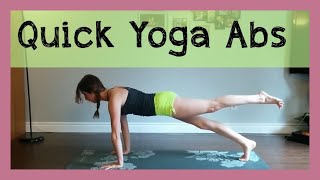 Quick Yoga Abs  Strong Core In 15 Minutes [upl. by Eldora]