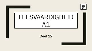 Leesvaardigheid A1  Deel 12 [upl. by Annaehs]