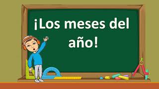 LOS MESES del AÑO en ESPAÑOL para NIÑOS  12 MESES del AÑO ¿Cuáles son los meses del año ENERO [upl. by Leunam]