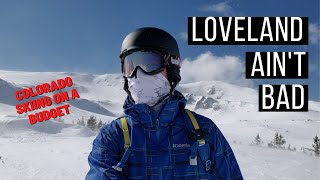 Skiing Loveland Colorado  Review  Close Ski area to Denver [upl. by Laamak]