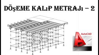 Döşeme Kalıp Metrajı Nasıl Yapılır   Örnek Proje üzerinden  2 [upl. by Timmy686]