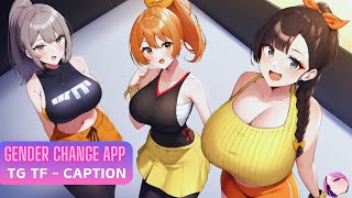 📱Gender change APP🤳🏼TG TF Caption Anime MTF Transgender Transformation [upl. by Esinek272]