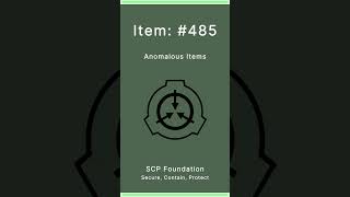 SCP Foundation  Anomalous Items  485 [upl. by Saville823]