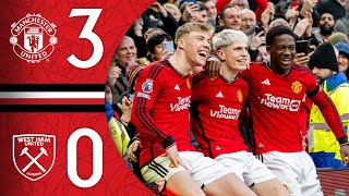 The Future Is Bright ✨🤩  Man Utd 30 West Ham  Highlights [upl. by Irrabaj]