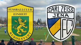 Einheit Rudolstadt vs FC Carl Zeiss Jena  Stadionvlog  Jena zittert sich ins Halbfinale [upl. by Afrika]