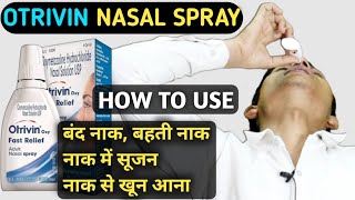 otrivin nasal spray how to use  xylometazoline nasal drops ip  xylometazoline  Otrivin [upl. by Nadler34]