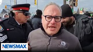 Woke Canada cops aid proHamas mob arrest journalists Rebel News founder Ezra Levant [upl. by Monney]