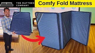 The Mattress Company Comfy Foldable Mattress Review Space Saving Three Fold Mattress [upl. by Kingsly781]