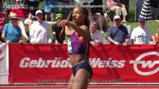 Nafissatou Thiam javelin 5932m PB Götzis 2017 [upl. by Ulrikaumeko]