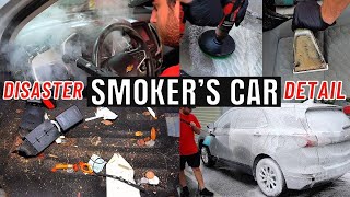 Deep Cleaning A Nasty SMOKERS Chevy Equinox  Insanely Satisfying Car Detailing Restoration How to [upl. by Rexer302]