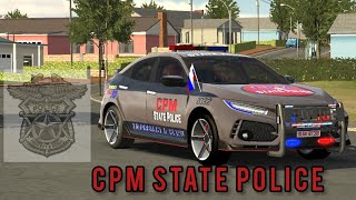 2022 Honda Civic Police unit long drive carparkingmultiplayer [upl. by Erdman]