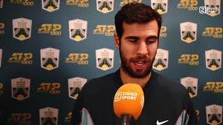 Khachanov I told him at the net that I would congratulate him if he behaved like a normal person [upl. by Susanetta]