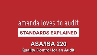 ISAASA 220 Quality Control on Audits EXPLAINED [upl. by Atinrev]