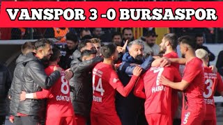 Vanspor 30 Bursaspor Maç Özeti [upl. by Benco]