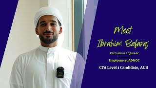 CFA Candidate Testimonial  Ibrahim Bafaraj [upl. by Colson]