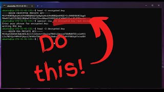 How to decrypt RSA Private Key using OpenSSL [upl. by Jodi]