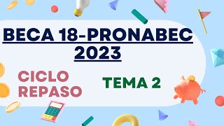 BECA 18  PRONABEC REPASO 2023 [upl. by Tima147]