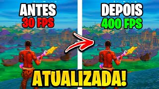 COMO AUMENTAR MUITO o FPS e REDUZIR INPUTLAG no FORTNITE TEMPORADA 2 RODAR FORTNITE EM PC FRACO [upl. by Estis]