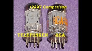 Tube Comparison Telefunken 12AX7 vs RCA Tall Plate 12AX7 [upl. by Hayyifas363]