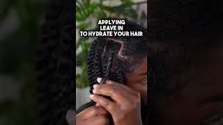 Twist out on natural hair loc method twistout twistouts locmethod naturalhair [upl. by Aurita]