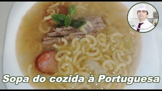 Sopa do cozido à Portuguesa comer e chorar por mais [upl. by Alyag483]