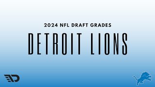 2024 NFL Draft Grades Detroit Lions [upl. by Tamsky]