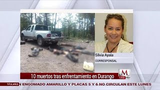 Enfrentamiento entre familias deja 10 muertos en Durango [upl. by Alliuqat]