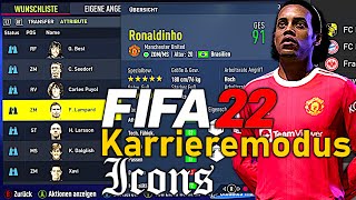 ALLE ICONS amp HEROS IM FIFA 22 KARRIEREMODUS  🌟⚽️ FIFA 22 Karriere Experiment [upl. by Anileba]