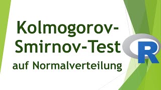 KolmogorovSmirnovTest in R  Vorgehen Interpretation Limitationen [upl. by Namreh44]