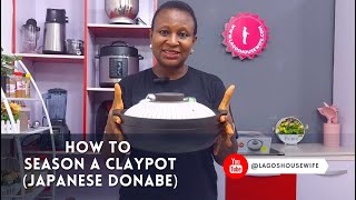 How To Season a Claypot Japanese Donabe [upl. by Indira365]