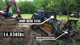 Excavator Rescue John Deere 333G Stuck in Mud [upl. by Niltac762]