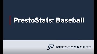 PrestoSports PrestoStats Baseball [upl. by Bull]