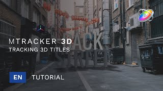 mTracker 3D Basic Tutorial  Tracking 3D Titles in Apple Motion  MotionVFX [upl. by Aggie]