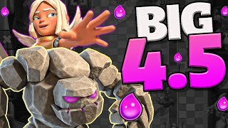 45 ELIXIR DECK is HUGE with GOLEM and BATTLE HEALER [upl. by Arrek478]