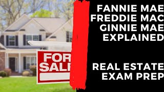 Fannie Mae Freddie Mac Ginnie Mae  Chapter 15 [upl. by Aicenat]