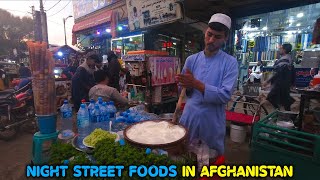 Night Life in Afghanistan Street Foods and Night Vibes of Jalalabad City  4K [upl. by Aihsak]