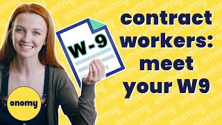 filing taxes as a contract worker understanding your W9 form 🧾 taxes explained  onomy [upl. by Aicilegna]