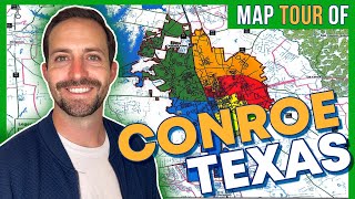 Conroe Texas  A full map tour of Conroe Texas [upl. by Khoury670]