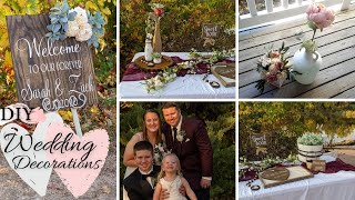 DIY COUNTRY WEDDING DECORATIONS  RUSTIC OUTDOOR WEDDING DECOR [upl. by Eikcid304]