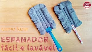 Espanador em tecido reutilizável e ecológico  DIY Tutorial [upl. by Mulford897]